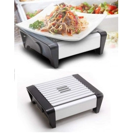 Food Warmer and Buffet Server Food Warmer Portable Keep Tea or Food Easily Portable Single Furnace Candle Aluminum Food Warmer