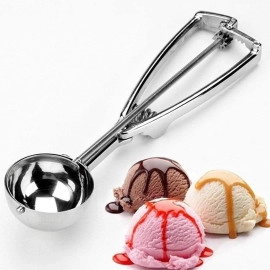 Ice Cream Serving Scoop | Ice Cream Serving Spoon Scooper with Trigger Release, 5cm Diameter