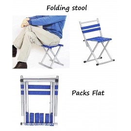 Foldable Camping Chair, Heavy Duty Outdoor Portable Lightweight Folding Stool, Fishing Hiking Beach Picnic Stool Collapsible Camping Stool Mini for Travel Garden Chair