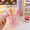 Stationery Organizer Ps Rotating Storage Rotating Pen Holder For Cosmetics Pencil(1 pc, Multi Color)