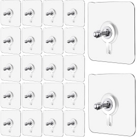 Diamond Crystal Shaped Wall Hooks-Transparent Acrylic Type, and Hook for Hanging Home,Kitchen,Bathroom,Key Frame Holder