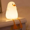 Silicone Duck Soft Touch LED Night Light for Kids Girls Boys Women Nightlight Lamp Cute Soft Touch Baby Room Decor Gifts for Girls with 7 Multicolur Bedroom Light Room Decor (Duck Lamp)