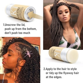 Hair Wax Stick for Hair Styling Wax Stick Non-greasy Styling Wax | Hair pomade stick for Women Flyaways and Edge Frizz Hair, Hair stick for frizzy hair