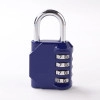 4-Digit Code Combination Heavy Duty Door Lock | Number Lock | Portable Luggage Lock | Travel Lock for Briefcase, Laptop Bags(Pack of 1) (Blue)