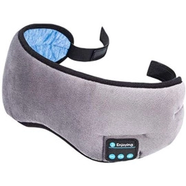 Bluetooth Sleeping Eye Mask Headphones, Travel Sleeping Headphone 4.2 Bluetooth Eye Mask Handsfree Music Sleep Eye Shades Headset Built-In Speakers Microphone Washable