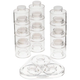 Bottle Spice Tower Carousel Kitchen, Space Saving Kitchen Storage Organizer for Seasoning Dried Herbs