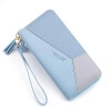 Women Wallet Wallet for Women and Girls | Zipper Wallets Leather Credit Card Holder (Blue)