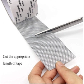 Window Screen Repair Tap, Strong Adhesive & Waterproof Window Mosquito net Covering Mesh Tape for Door Tears Holes Screen Patch Repair (200Cm X 5CM) (net Tape)