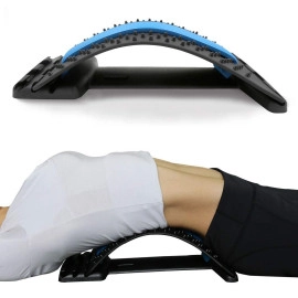 Lumbar Back Pain Relief 3 level Back Stretcher Tool Back Massager and Supporter Lumbar Back Massager Stretcher