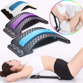 Lumbar Back Pain Relief 3 level Back Stretcher Tool Back Massager and Supporter Lumbar Back Massager Stretcher