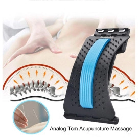 Lumbar Back Pain Relief 3 level Back Stretcher Tool Back Massager and Supporter Lumbar Back Massager Stretcher