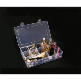 PLAIN STORAGE BOX Plastic Transparent with Lid Storage Box Collection Container 14x8.8x3.5cm Plastic Storage Box Clear Plastic Jewelry Box -2024 (PLAIN STORAGE BOX)