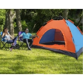 Polyester Automatic Pop Up Camping Tent - Hydraulic Dome Tent for Camping, Hiking, Travel, Picnic, Fishing, Beach - Includes Carrybag (2 Person-Automatic Hydraulic Tent), Multicolor