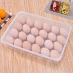 24 Grid Egg Storage Box Egg Refrigerator Storage Tray, Stackable Plastic Egg Containers For Fridge Kitchen Size Of The 24 Egg (Pack Of 1), Rectangular