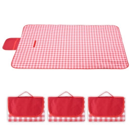 Picnic Mat | Foldable Blanket for Picnic | Water Resistant Handy Mat | Portable Mat for Outdoor | Bag Design Picnic Mat | JY2206 | Red