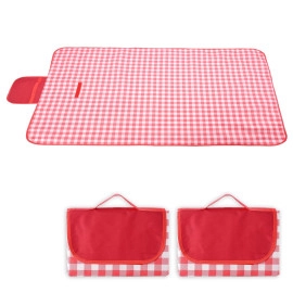 Picnic Mat | Foldable Blanket for Picnic | Water Resistant Handy Mat | Portable Mat for Outdoor | Bag Design Picnic Mat | JY2206 | Red