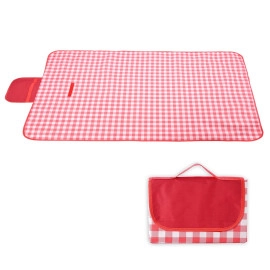 Picnic Mat | Foldable Blanket for Picnic | Water Resistant Handy Mat | Portable Mat for Outdoor | Bag Design Picnic Mat | JY2206 | Red