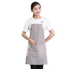 Cooking Apron | Adjustable Waterproof Chef Apron with Pocket and 2 Side Coral Velvet Towels for Hands Wiping Quilt for Home Kitchen, Grill, Restaurant