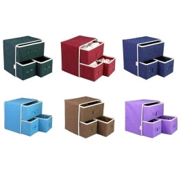 Storage Boxes Cube Collapsible Storage Bins Foldable Drawer Units Fabric Cabinet Closet Storage Organizer for Underwear Ties Socks Small Clothes