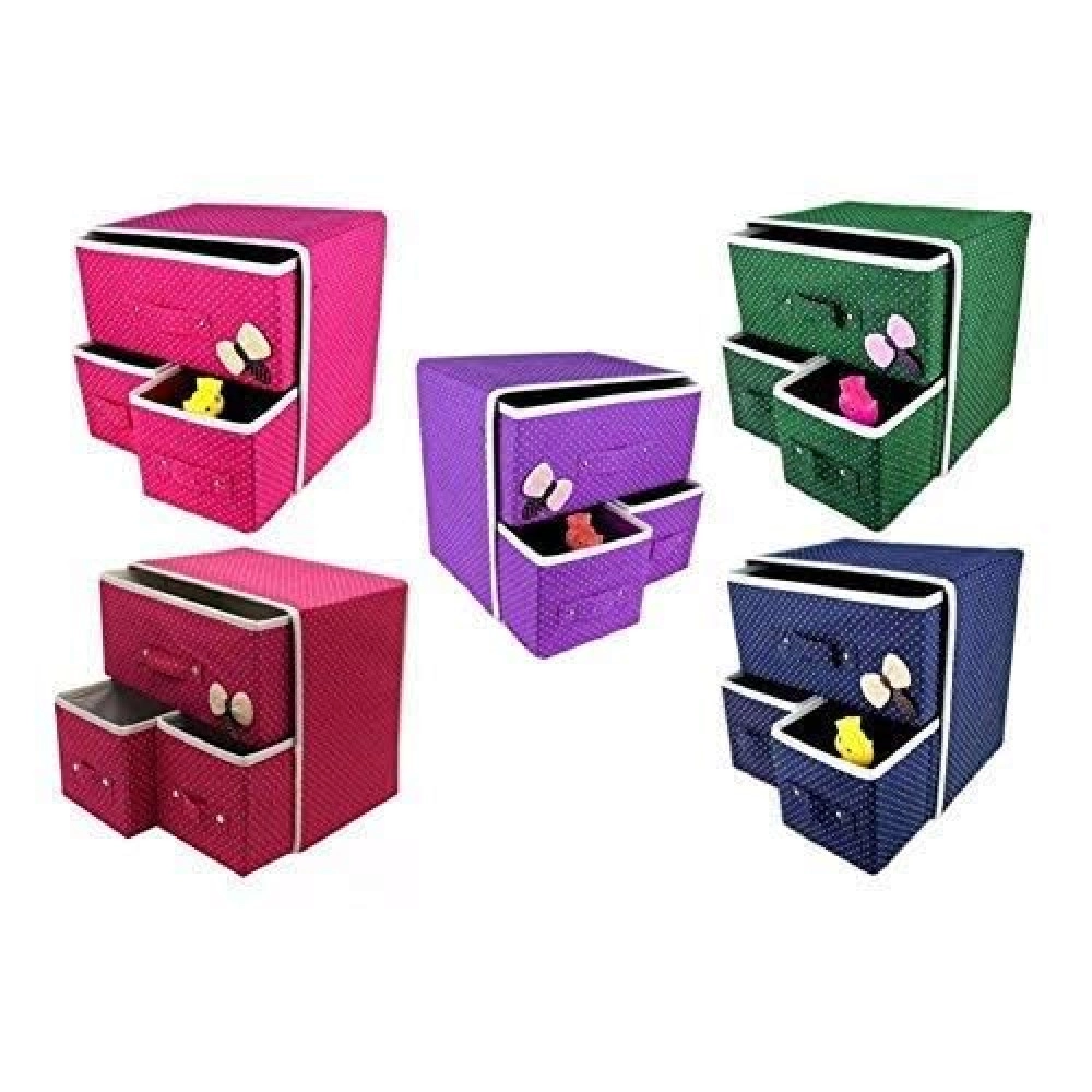 Storage Boxes Cube Collapsible Storage Bins Foldable Drawer Units Fabric Cabinet Closet Storage Organizer for Underwear Ties Socks Small Clothes