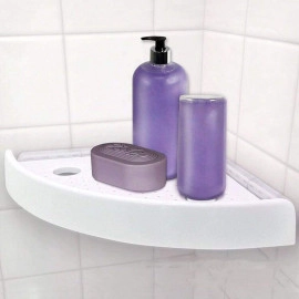 Bathroom Shelf Caddy Soap Shampoo Holder Self Adhesive Corner Stand for Kitchen & Bathroom | Snap Up Shelf