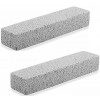 Non Scratch Pumice Toilet Cleaning Stone, Removes Hardwater Stains & Rings, Calcium & Iron from Toilets, Bathtub Sinks, Tiles, Swimming Pools, Grill, Toilet Bowl AND Rust Suitable, Pc 2