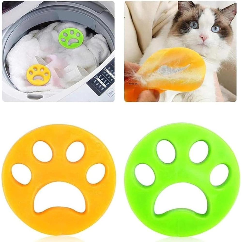 Silicon Dog Cat Pet Hair Remover for Laundry, Pet Hair Catcher for Washing Machine, Catcher for Laundry Clothes Bedding and Hair, Eco-Friendly & Reusable Hair Remover Ball