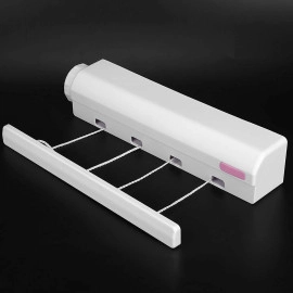 Cloth Drying Stand for Clothes Rack Foldable Hanger Home Balcony Dryer Laundry Wet Dry Clothes Rope Retractable Hanging Wall Mounted.