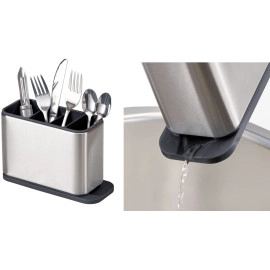 Stainless Steel Kitchen Utensils Sink Sponge Holder Organizer for Tidying Up The Sink Organizer Kitchen Utensil Holder for The Sinks, Bathroom Caddy Organizer, Toothbrush Stand