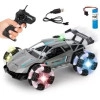 Moka Drift Metal Car 40 Mhz Remote Control 1:16 Led Light Electric Toy Rapid Racing Cool Alloy Body Strong Motor Power Sports Radio Toys Stunt Race High Speed Off-Road