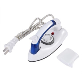 Portable Foldable Handheld Steam Travel Iron Folding Compact Handheld Flat Travel Steam Iron Temperature Control (US Plug)