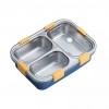 Lunch Box 3 Compartment Leak-Proof Bpa Free Stainless Steel With Spoon, For School, Lunch Box, Lunch Box For School & Office With A Spoon And A Pair Of Chopsticks, 750 Ml