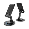 Mobile Stand Holder for Desk Sturdy,Anti-Slip,Height Angle Adjustable Mobile Holder Cellphone Holder Compatible with iPhone,Samsung Galaxy,Vivo, Oppo All Mobile Phones (Black)