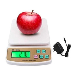 Compact Scale With Tare Function Sf 400A With Adaptor 10 Kg Digital Multi-Purpose Kitchen Weighing Scale