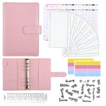 Budget Binder, Money Saving Binder with Zipper Envelopes, Cash Envelopes and Expense Budget Sheets for Budgeting