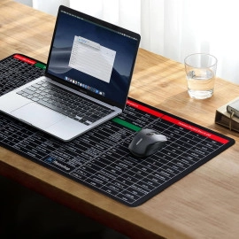 Quick Key Super Large Anti-Slip Keyboard Pad - with Office Software Shortcuts Pattern,Anti-Slip Keyboard Pad with Shortcuts, 31.5 * 11.8in Large Mouse Pad for Desk, Keyboard Mats for Desk