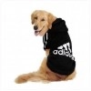 Dog Hoodie Warm Soft Clothing Fleece Sweater Cotton Jacket Shirt from Medium Size (Multi Color)