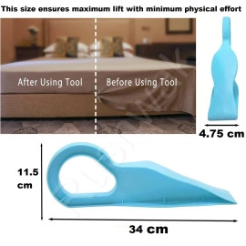 Plastic (Pack of 2) Mattress Lifter Tool 2 in 1 Bedsheet Tucker Tool/Stand Bed Lifter Helps Lift and Hold Mattress Wedge Elevator Tool Bed Making Tool Bed Tucker Tool