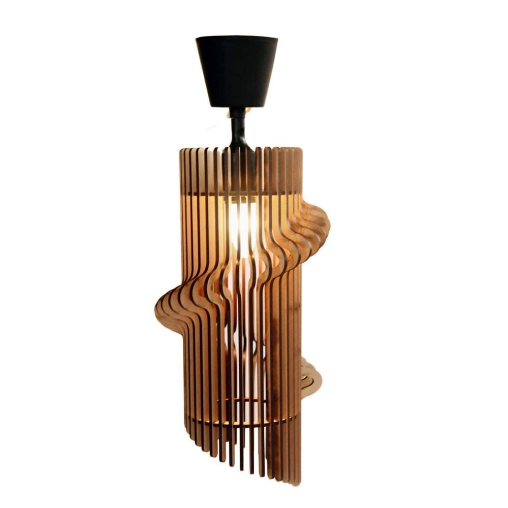 Wooden Hanging Fancy Lamp Ceiling Light Pendant Decorative Chandelier Light for Living Room, Hall, Hotel, Restaurant(1-Pcs)