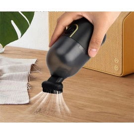 USB Mini Table Vacuum Cleaner, Desktop Vacuum Cleaner with 2 Cleaning Brush Vacuum Cleaner, Vacuum Cleaner for Crumbs Dust On Desk Car Dashboard Keyboard, Pack of 1