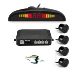 Car Auto 4 Parking Sensors LED Display Backup Reverse Radar System Alarm Aid Kit