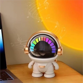 Space Robot Sound, Compact Astronaut Bluetooth Smart Speaker, Portable Wireless Speaker with HiFi Sound Quality