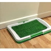 Puppy Potty Tray Grass pad Washable & Reusable Dog Potty Tray with Lawn Fake Grass for Home Balcony Outdoor Garden,Dog Pee Toilet Training Pad