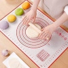 Silicone Pastry Mat with Measurements, Large 40Cm X 60Cm Baking Mat Counter Mat, Oven Liner Pie Crust Mat, Non-Stick Dough mat Pastry Mat Fondant Mat (Pack of 1)