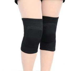 Knee Pad for Men Women - Dancing Knee Pads Easy to Wear | Heavy front Padding to Protect from Injuries | Knee pad for Dance Yoga Riding Cycling Skating (Black, M)