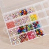 24 Grids Clear Plastic Organizer Jewelry Storage Box 24 Grid Transparent Organizer Box for Earring Fishing Hooks Grids Plastic Storage Box