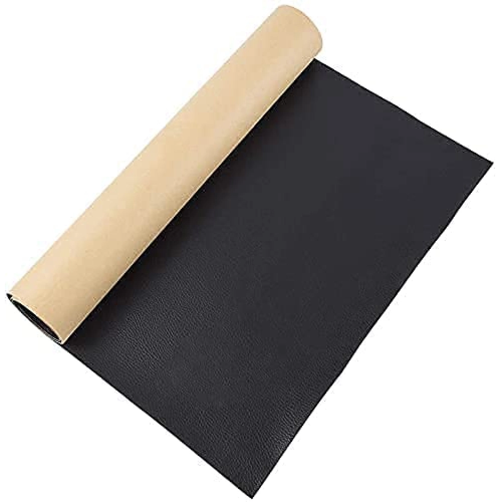 Black Lather Adhesive Leather Repair Patch for Upholstery Leather Repair Tape, Self-Adhesive Genuine Leather Patch 30 X 50 Patch Leather Adhesive for sofa-B (Black)