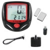 Bicycle Computer Odometer Speedometer | Waterproof LCD Display, Lightweight Multi-Function Cycling Accessory | Auto Sleep & Wake Up Mode, Speed Monitor | Easy Install & Read, (Red/Black)