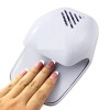 Nail Polish Dryer Machine Kit | Portable Battery Operated Nail Dryer with Fan for Nail Polish, Nail Art, Stamping Kit (White)