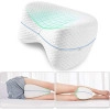 Knee Pillow for Side Sleep It Designed for Back Pain,Sciatic Nerve Pain Relief,Leg Pain, Pregnancy, Hip and Joint Pain Memory Foam Leg Pillow